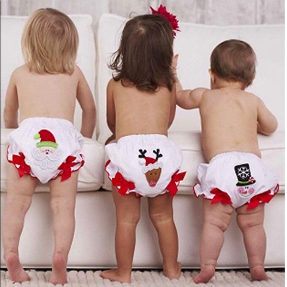 ☃️ NWT Mud Pie baby girls Christmas Bloomer - Picture 7 of 7